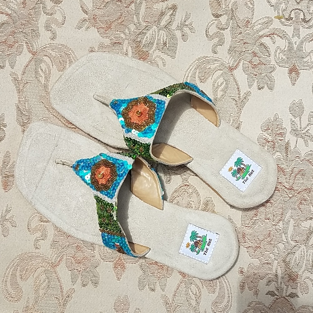 Sequined Flip-flops/Sandals  Womens Large